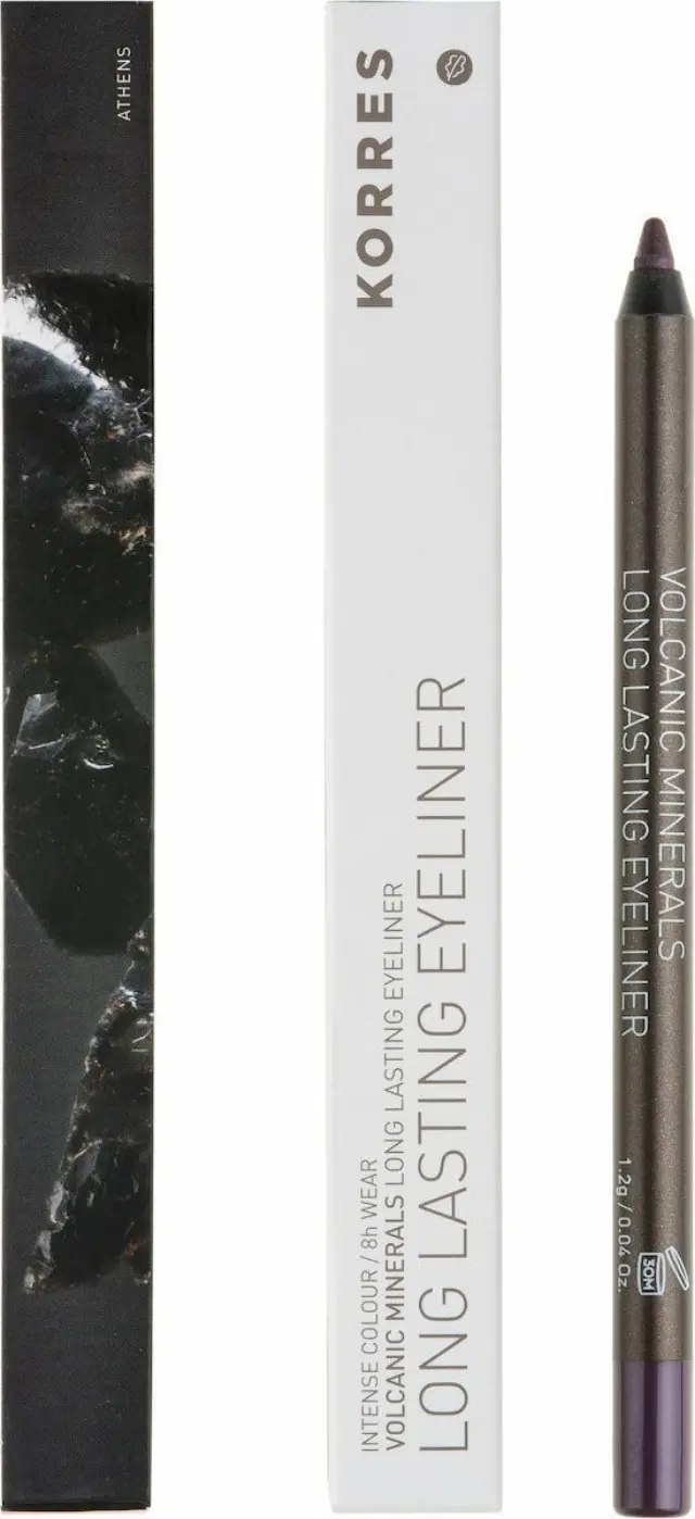 ΚΟΡΡΕΣ Long Lasting Eyeliner Pencil Volcanic Minerals 04 Purple - Μωβ 1.2g