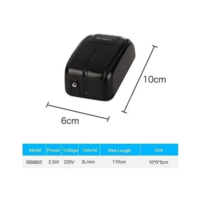 Sobo Αεραντλία Ενυδρείου SB-8802 - Aquarium Air Pump 81029 2