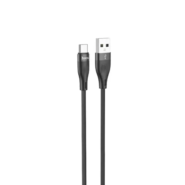 Καλώδιο σύνδεσης Hoco. DU45 Sturdy USB-A σε USB-C 3.0A για Γρήγορη Φόρτιση και Μεταφορά Δεδομένων Μαύρο 1m 3