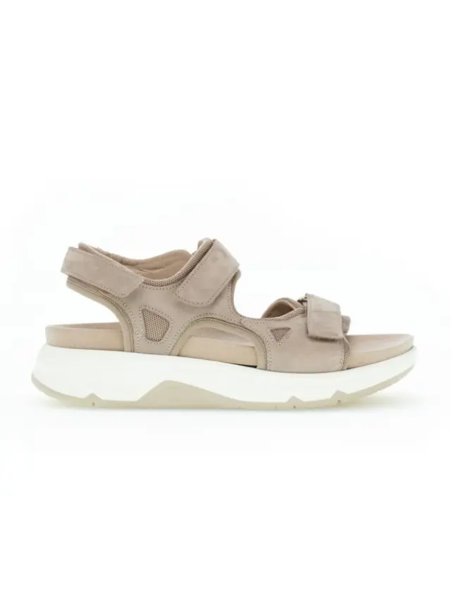 Gabor Πέδιλα Γυναικείο δέρμα Nubuck Μπεζ GAB/86889 43-LEINEN 3