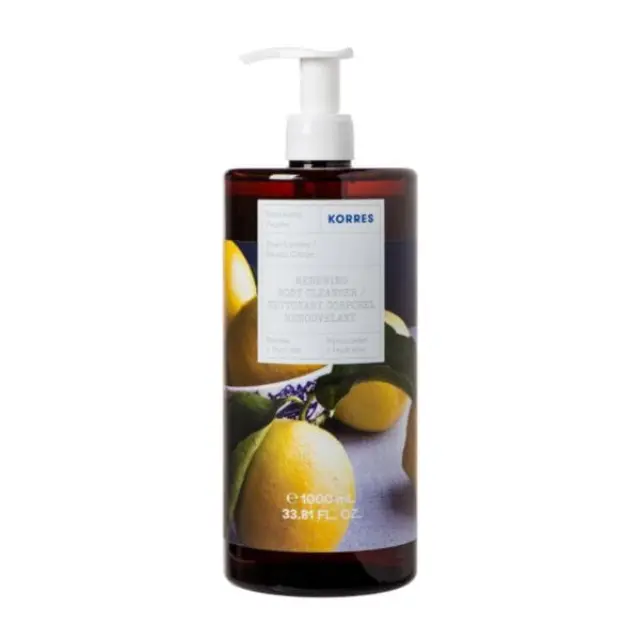 KORRES Renewing Body Cleanser Aναζωογονητικό Αφρόλουτρο με Άρωμα Βασιλικός & Λεμόνι, 1000ml