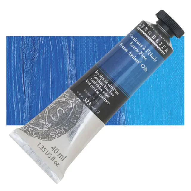 Sennelier Λάδι Finest Artists Oil 323 Cerulean Blue Hue - 40ml