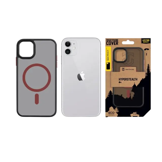 Tactical MagForce Hyperstealth 2.0 Cover for Apple iPhone 11 Black/Red 3