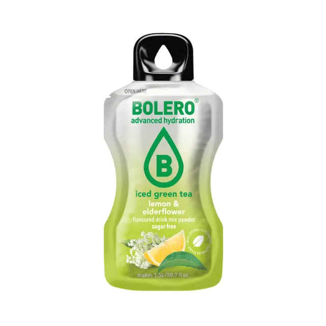 Bolero Iced Green Tea Lemon & Elderflower Flavoured Drink Mix Powder ΧΓ 8gr