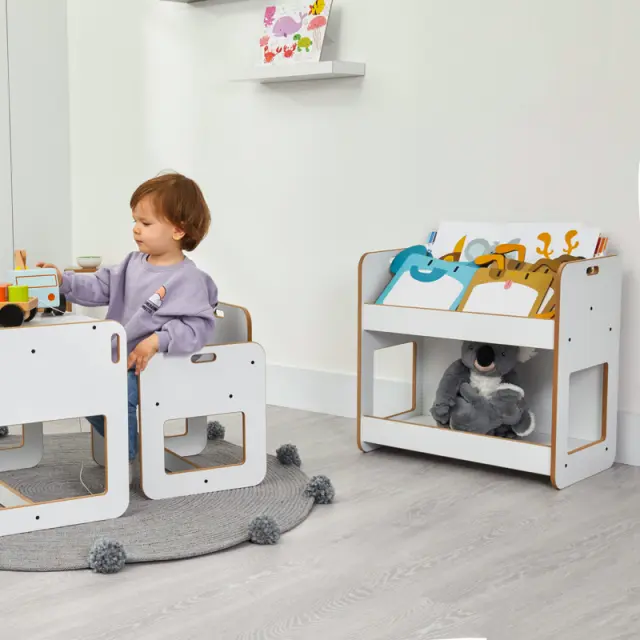 Ραφιέρα Dovere pakoworld λευκό mdf 56x34x55εκ 2