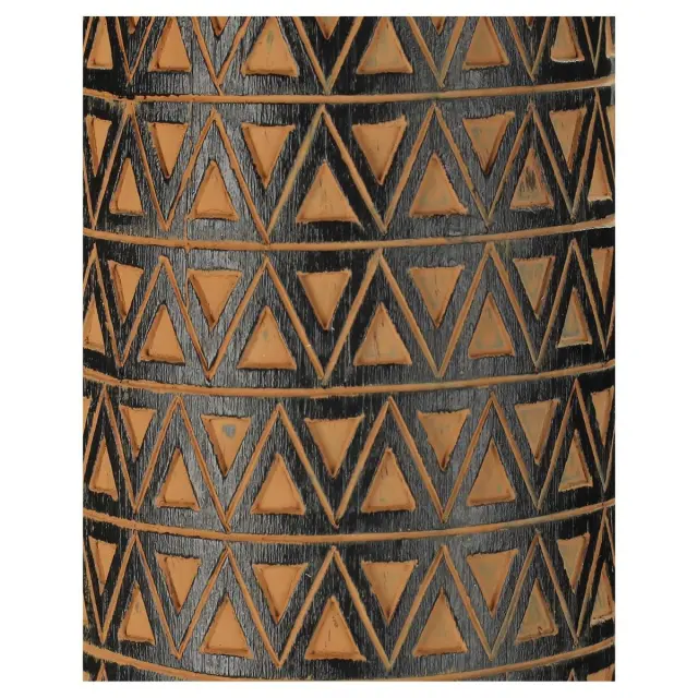 Διακοσμητικό Tribal Μαύρο Polyresin 10x10x65cm 3
