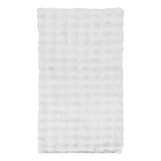 Πατάκι Μπάνιου 45x75 Beauty Home Bubble Art 9661 White 100% Πολυέστερ