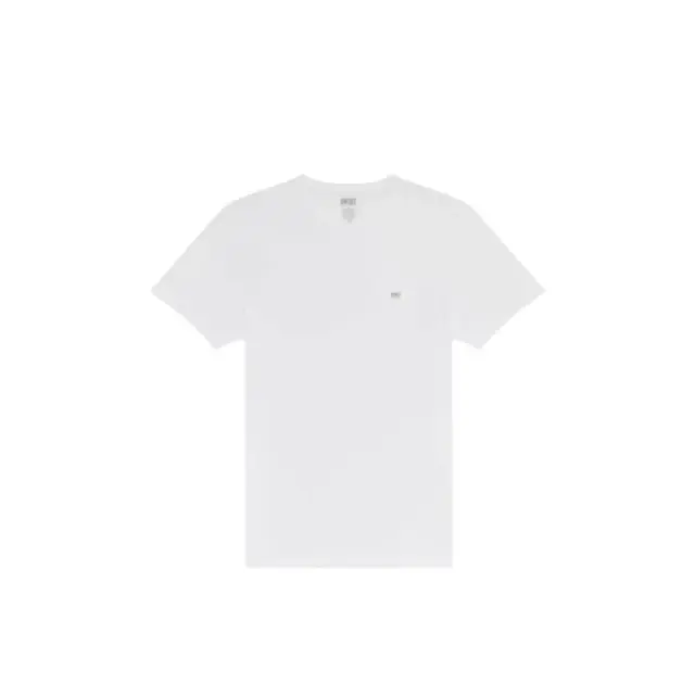 Diesel Ανδρικό Φανελάκι T-Shirt Jake Logo - Τριπλό Πακέτο, Χρώμα Λευκό - M 2