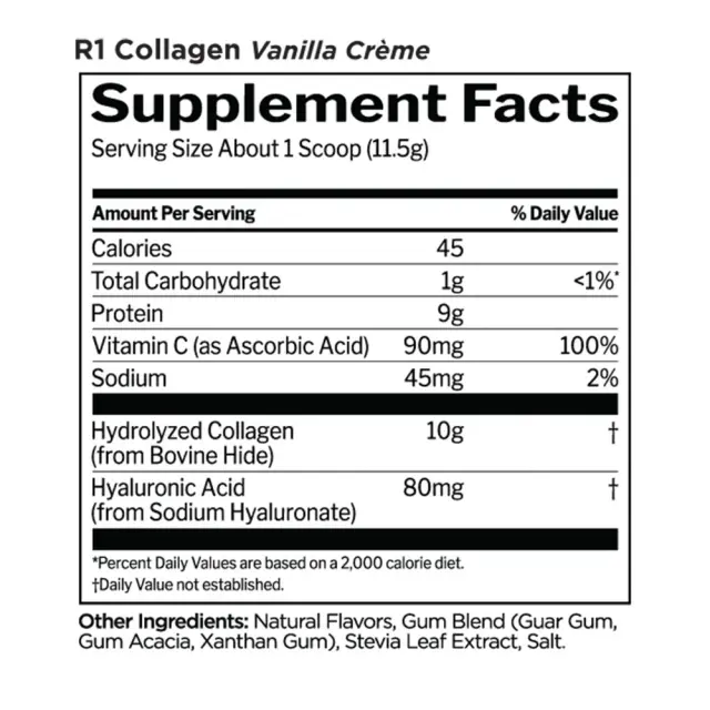 Rule1 Collagen Peptides Vanilla Creme, 230 g 2