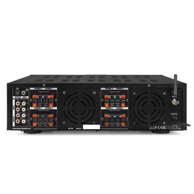 POWER DYNAMICS PV280BT ΕΝΙΣΧΥΤΗΣ 8 ΚΑΝΑΛΙΩΝ 8X100W BT 2