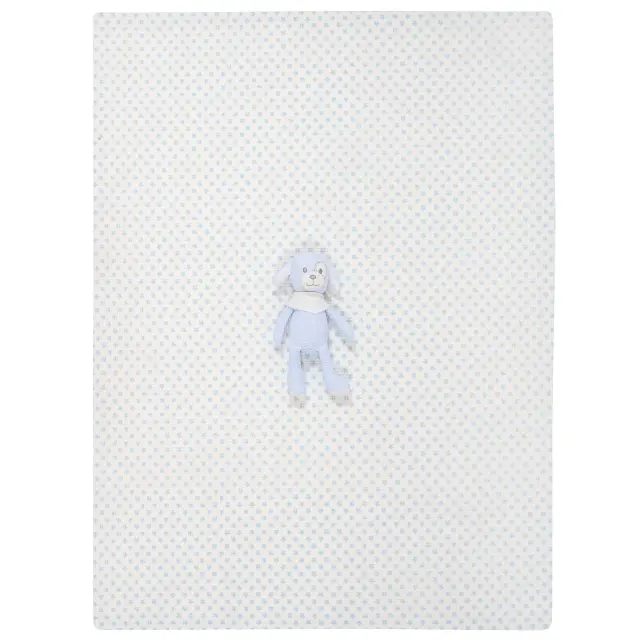 Κουβέρτα Αγκαλιάς 75x100 Με Παιχνίδι Essential Greenwich Polo Club 8856 White-Blue 100% βαμβακερό 2