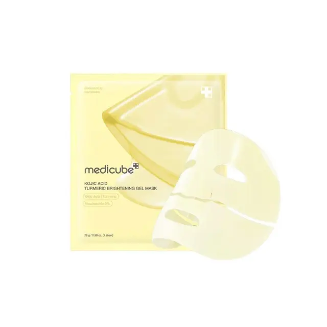 Μedicube Kojic Acid Turmeric Brightening Gel Mask - Overnight μάσκα με ρετινόλη και kojic acid 28g