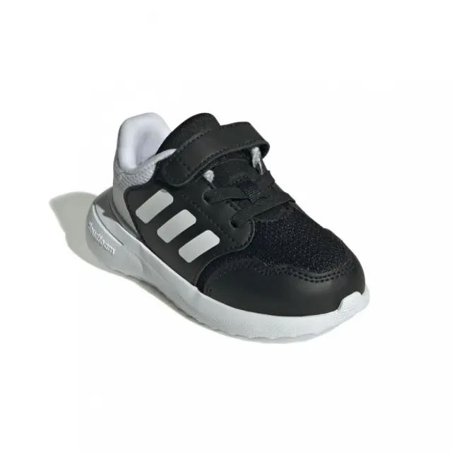 Adidas Tensaur Run 3.0 Αθλητικά Παιδικά Παπούτσια Running με Σκρατς Μαύρα 3