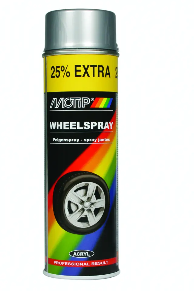 Spray Μοτιρ 04007 Ζάντας Ανοιχτό Ασημί 500Ml