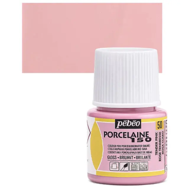 Pebeo Porcelaine 150 Σμάλτο - 050 Tender Pink (O) - 45ml