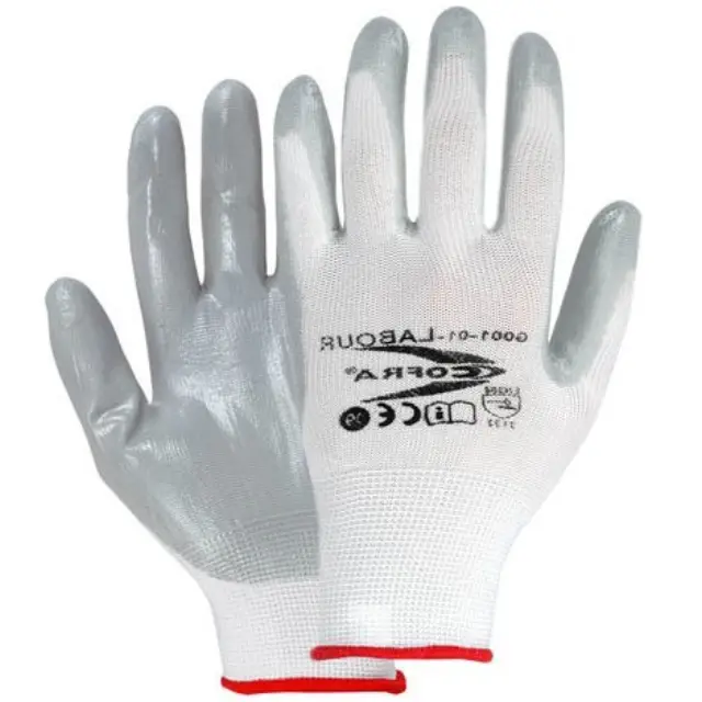 Γάντια Νιτριλίου Cofra Labour white/grey - 11 (2XL) 2