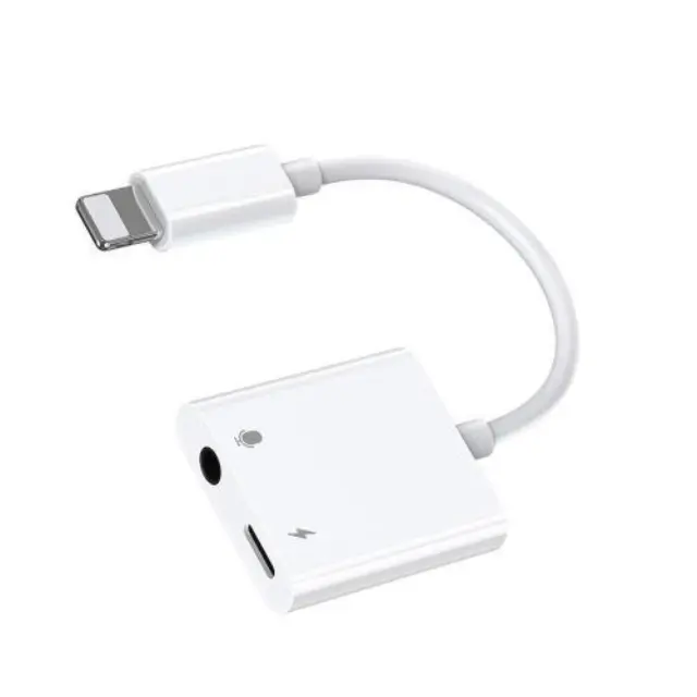 Αντάπτορας Joyroom S-Y105 Lightning Αρσενικό σε 3.5mm Θηλυκό & Lightning Θηλυκό Λευκό N58341