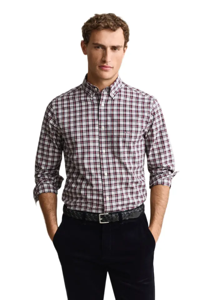 Gant ανδρικό μακρυμάνικο πουκάμισο καρό 3G3263002-2