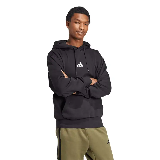 adidas Sportswear Men's Feelcozy Hoodie Μαύρο JE3807 (adidas Sportswear) 3