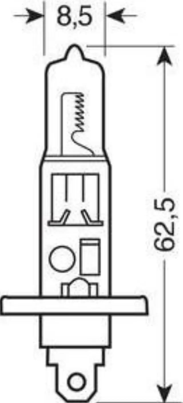 Lampa H1 Αλογονου 12V/55W Λαμπα L58012 2τμχ 2