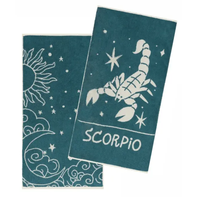 Σετ Πετσέτες Προσώπου 2 Τεμαχίων Kentia Zodiac-Scorpio 50x90