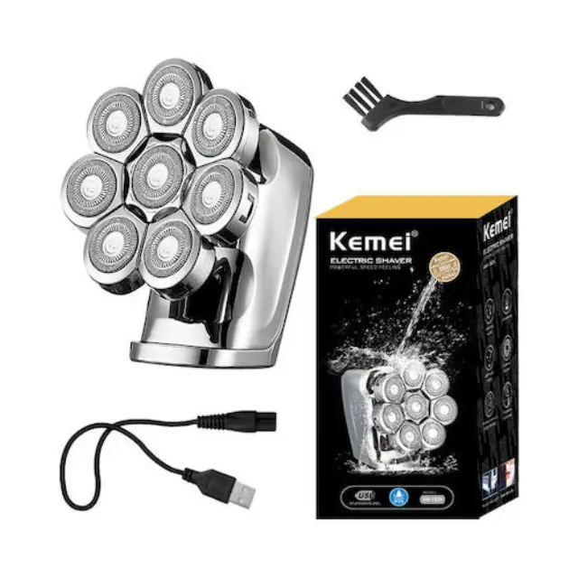 Kemei ΚΜ-1525 Αδιάβροχη Επαναφορτιζόμενη Ξυριστική Μηχανή
