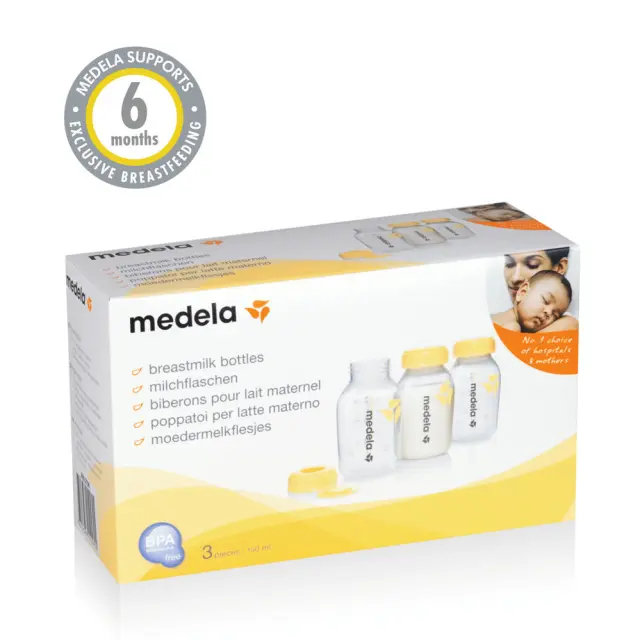 Medela Δοχεία Αποθήκευσης Μητρικού Γάλακτος 150ml 800-0797 3τμχ 2