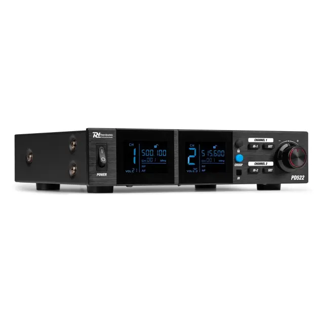 POWER DYNAMICS PD522 ΣΥΣΤΗΜΑ 2 ΑΣΥΡΜΑΤΩΝ ΜΙΚΡΟΦΩΝΩΝ ΧΕΙΡΟΣ UHF 3