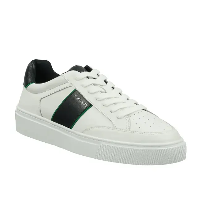 Ανδρικά Δερμάτινα Sneakers Gant Mc Julien 30631890 G316 Λευκό Μπλε Πράσινο Άσπρο - 43 2