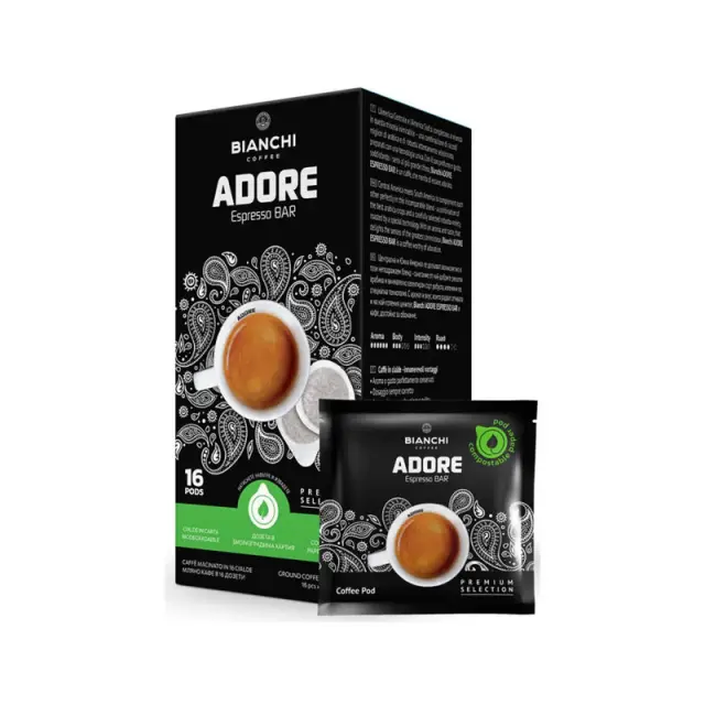 Ταμπλέτες Bianchi Adore Espresso Bar ese pods - 16 τεμ.