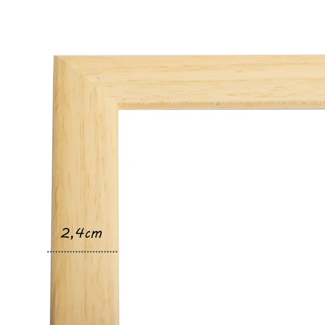 κορνίζα ξύλινη για πτυχίο δίπλωμα κ.λ.π 21X 29,7cm - Α4 χρώμα φυσικό ξύλο Κ41/083 2