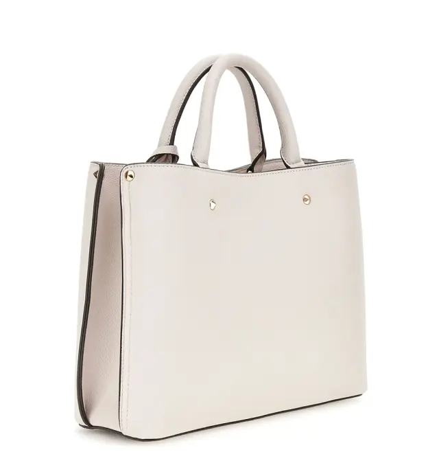 Τσάντα GUESS Meridian Girlfriend Satchel HWBG6974060 Ιβουάρ 3