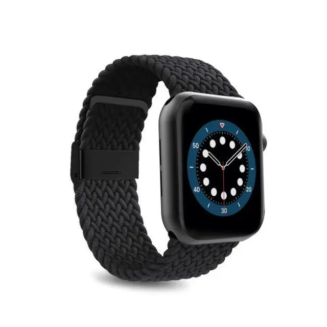 Puro Loop Nylon Λουράκι Υφασμάτινο Μαύρο (Apple Watch 42/44/45mm)
