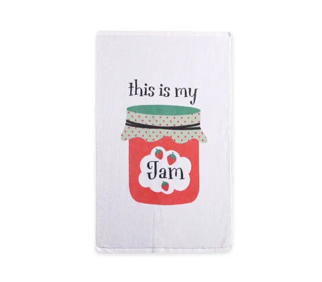 Nef-Nef Homeware Ποτηρόπανο Βελουτέ My Jam 40x60 White