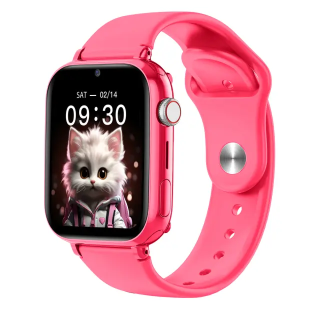 Kids Smartwatch Maxcom FW59 Kiddo 4G GPS IP65 670mAh με 1.85” IPS 20mm Silicon Band και SOS Button Ροζ με Δυνατότητα Κλήσεων