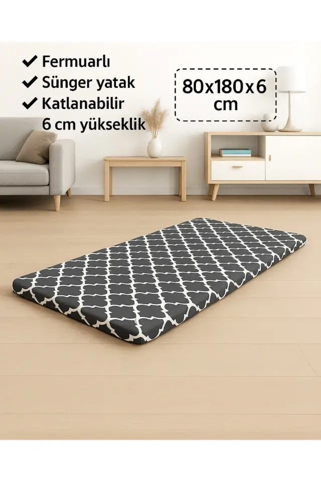 Stewehome Στρώμα αφρού για δάπεδο και μπαλκόνι 180x80x6 cm