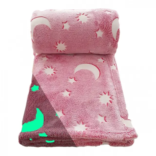 Κουβέρτα fleece που φωσφορίζει - Magic Blanket OEM ΡΟΖ