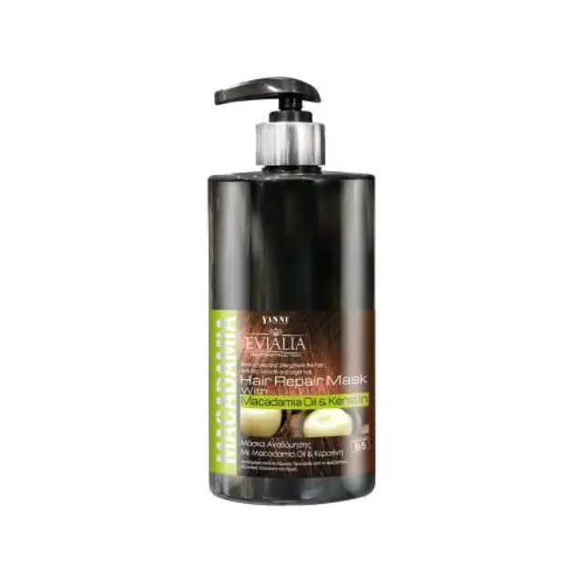 Evialia Μάσκα Μαλλιών με Λάδι Macadamia & Κερατίνη Αντλία Β5 & Πλούσια Ενεργά - 500ml