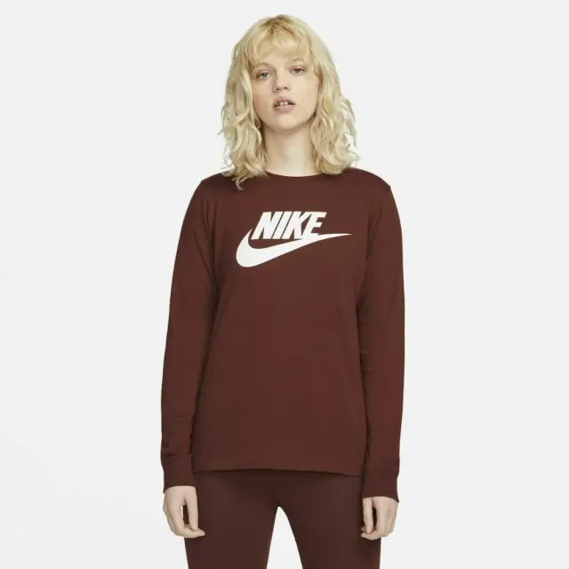Nike Sportswear Long-Sleeve T-Shirt (BV6171-273) - Καφέ