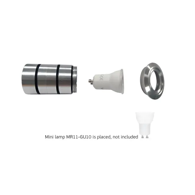 Blak VK/01054/70/304/MC – Χωνευτό φωτιστικό δαπέδου LED GU10/MR11 IP65 Νίκελ Ματ Nickel 2