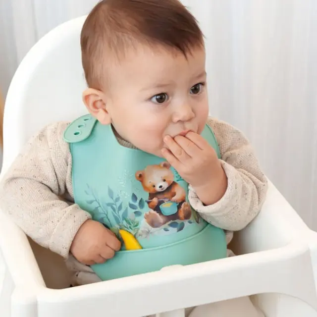 Σαλιάρα Σιλικόνης Little Bear 2