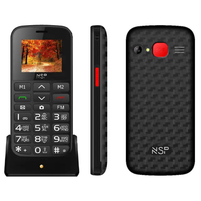 Κινητό Τηλέφωνο Dual Sim Με Κουμπί Sos Και Δώρο Hands-Free NSP 2000DS