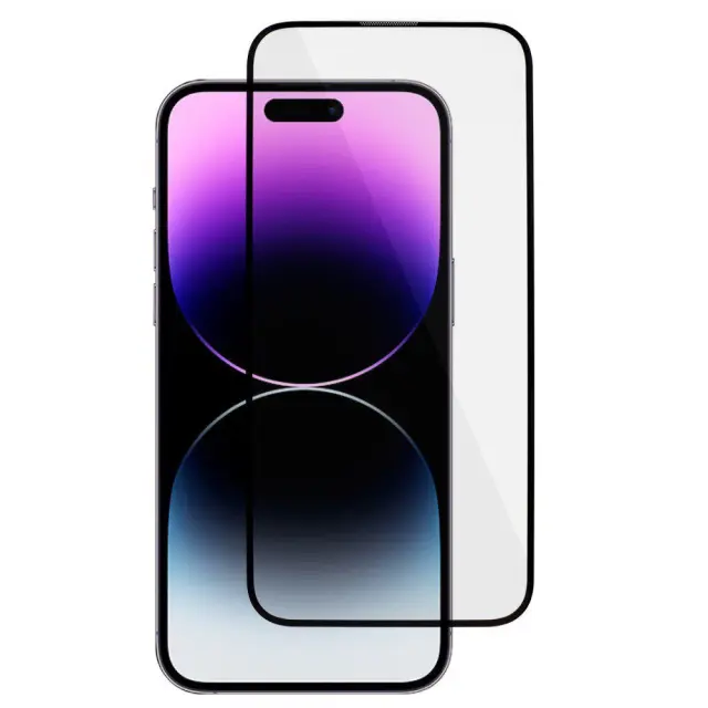 Tempered Glass για iPhone 15 Pro Max Full Cover- Black OEM