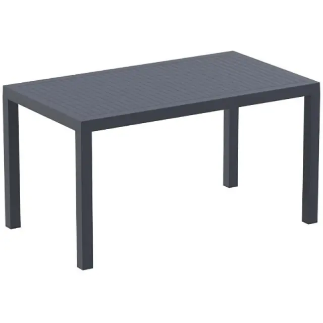 Τραπέζι ARES Ανθρακί PP 140x80x75cm