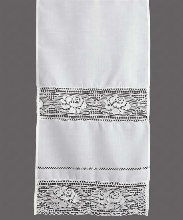 κουρτίνα 343 (90cm x 130cm) λευκό με τούνελ - -