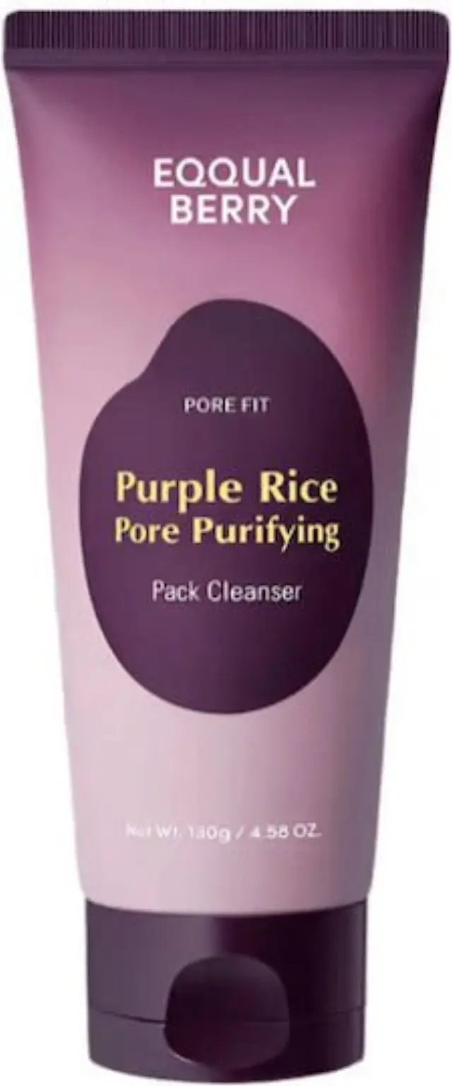 Eqqualberry Purple Rice Pore Purifying Pack Cleanser - Μάσκα και καθαριστικό ειδικό για τους πόρους 2 σε 1- 130gr