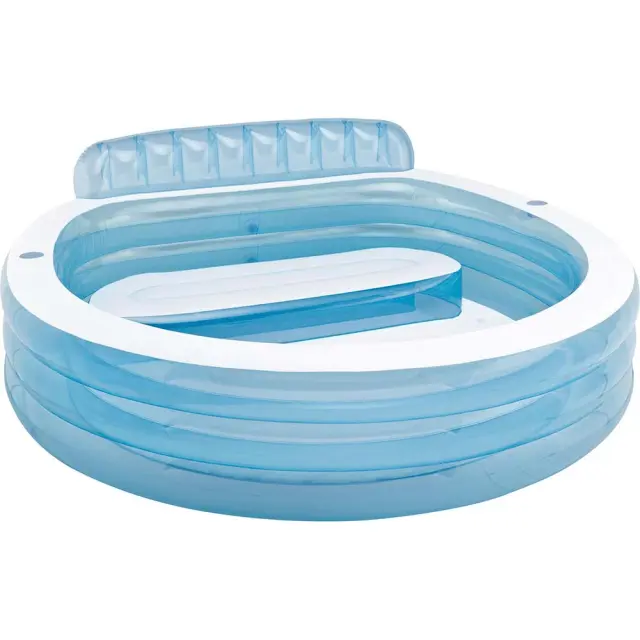 Φουσκωτή πισίνα Intex Swim Center Family Lounge οικογενειακή, με χωρητικότητα 590lt και διαστάσεις 229x218x79cm I03402850