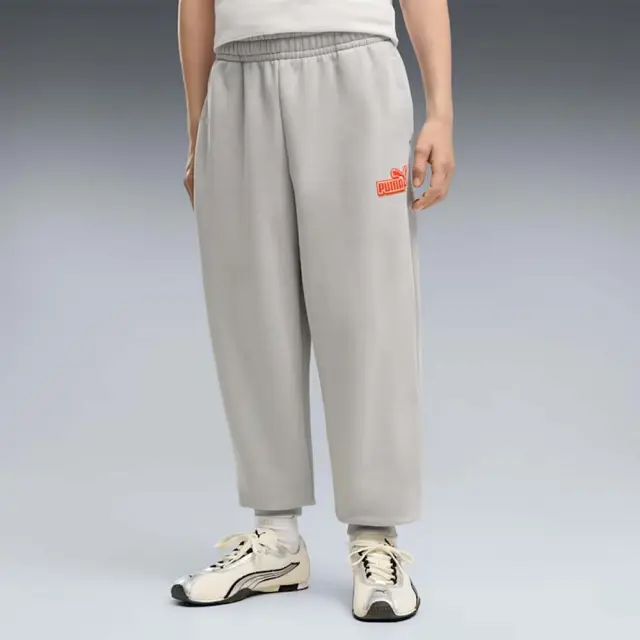 Puma Boy's Essentials Logo Lab Relaxed Sweatpants Γκρι 694675-63 (Puma)