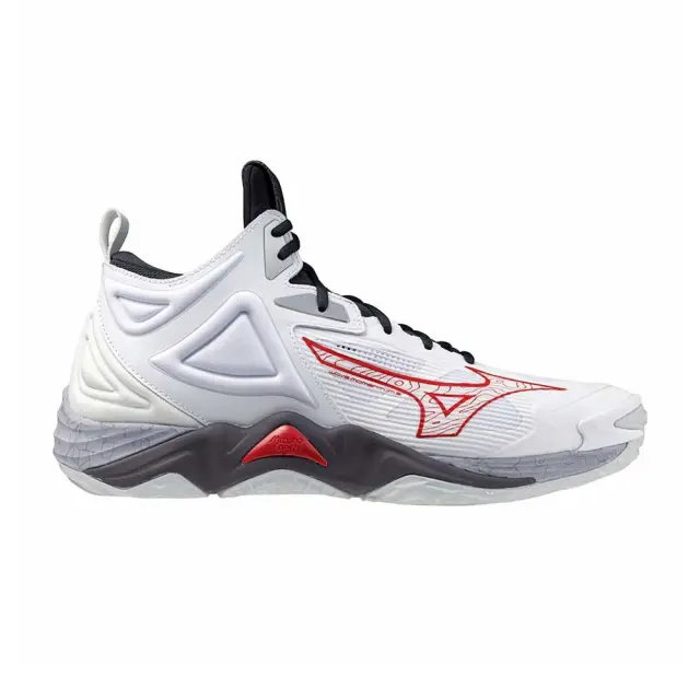 Mizuno Men's Wave Momentum 3 Mid Άσπρο - Γκρι V1GA231796 (Mizuno)