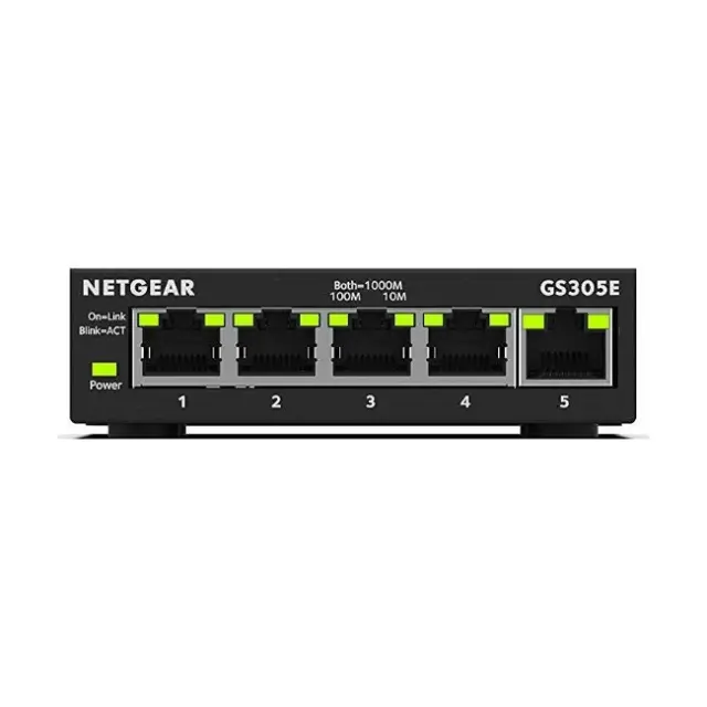 Netgear Managed Switch L2 Switch GS305E 5-Port Gigabit Black (GS305E-100PES) 2